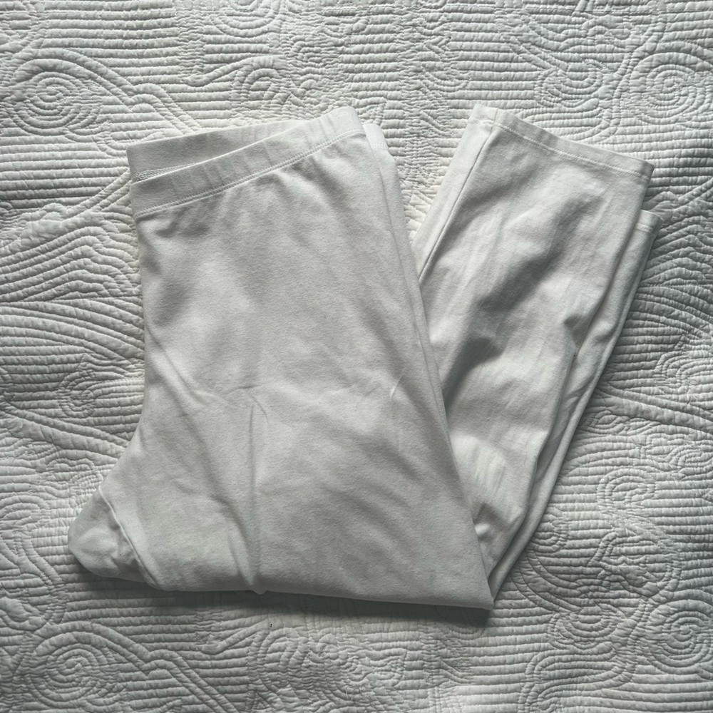 a.n.a. Knit Capri Leggings | white | size large